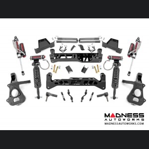 Chevy Silverado 1500 2WD Suspension Lift Kit w/ Vertex Reservoir Shocks - 7" Lift - Aluminum or Stamped Steel Lower Control Arms